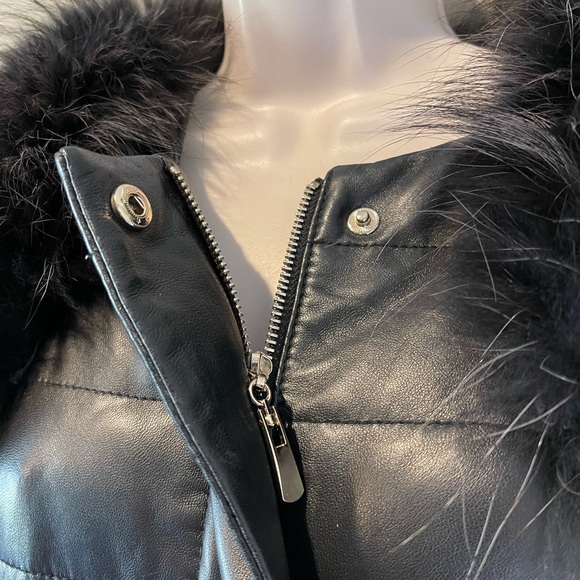 Kawakubo Lamb Leather Quilted Down feather filled Puffer Coat - Picture 5 of 12